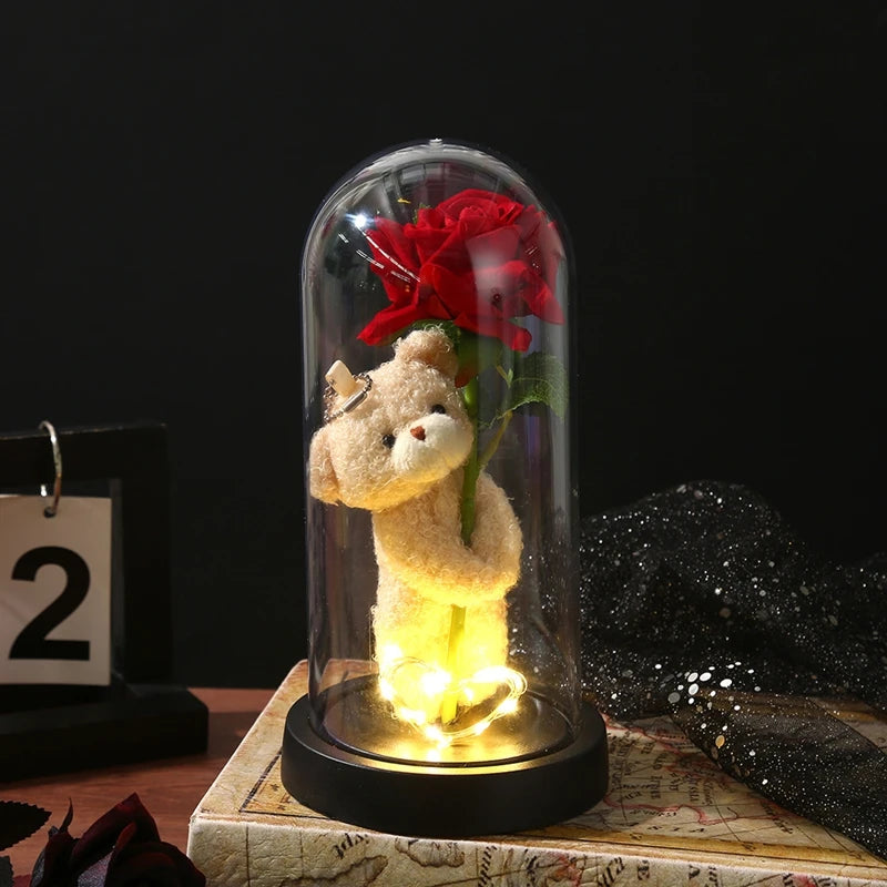 PureElegance LED Rose – Ein Leuchten, das niemals vergeht, Schenke Ewigkeit.