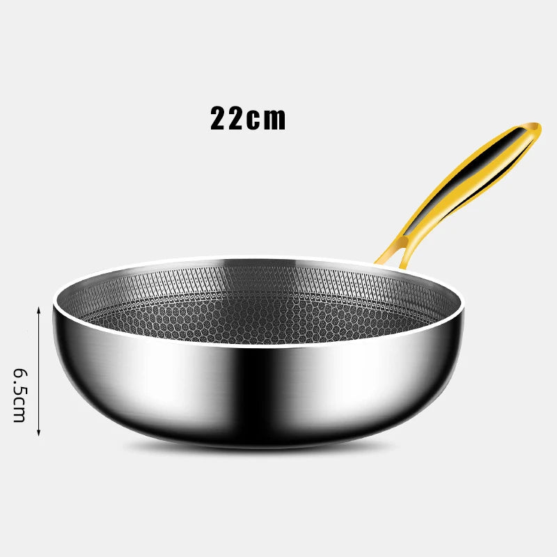 IRONGRIP Edelstahl Bratpfanne - 100% Giftfrei kochen, Reinigen in Sekunden.